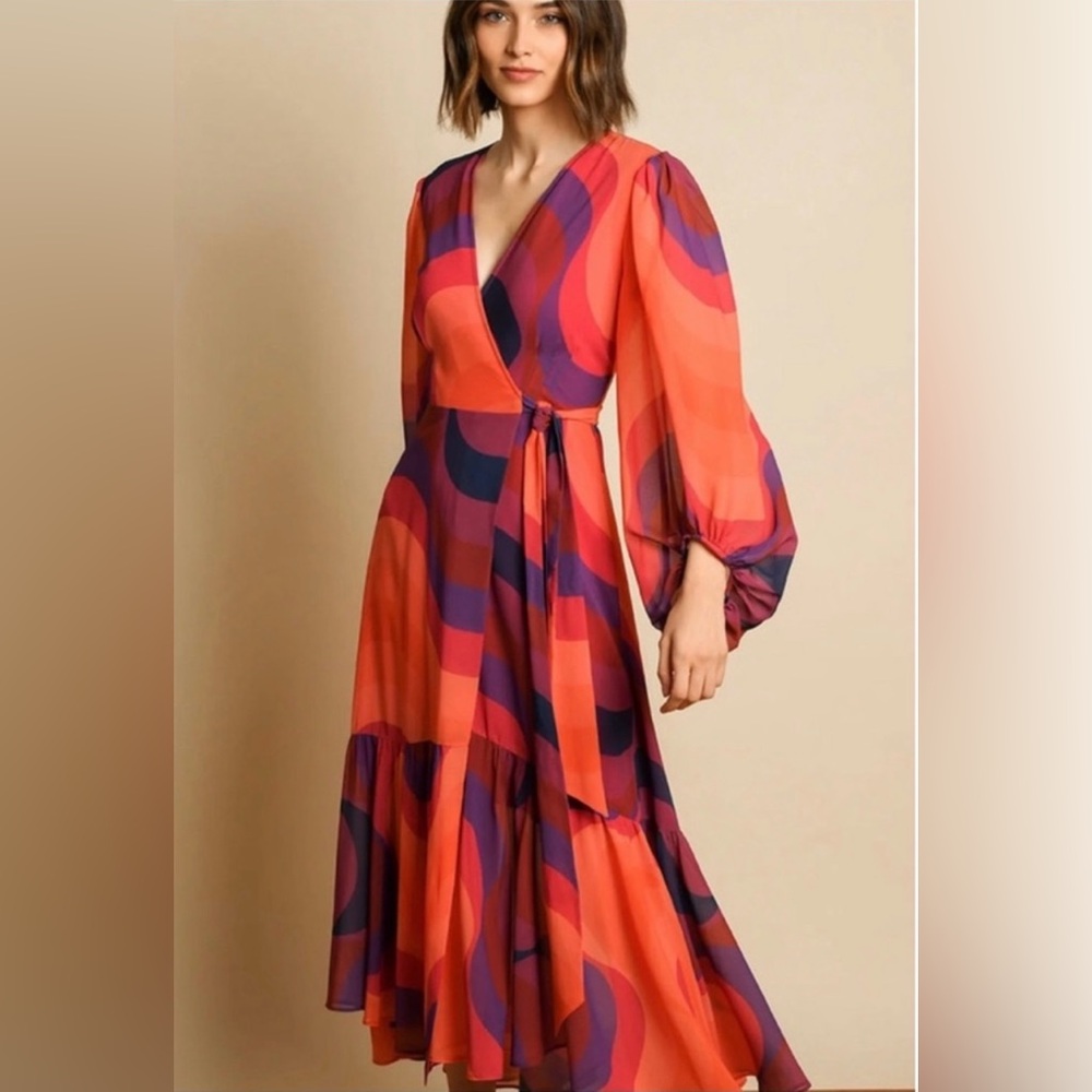 Anthropologie Hutch Robyn Wrap Dress size small NWT